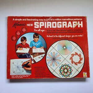 Original 1968 Kenners Spirograph Set by Kenner with Pattern Guide No 401